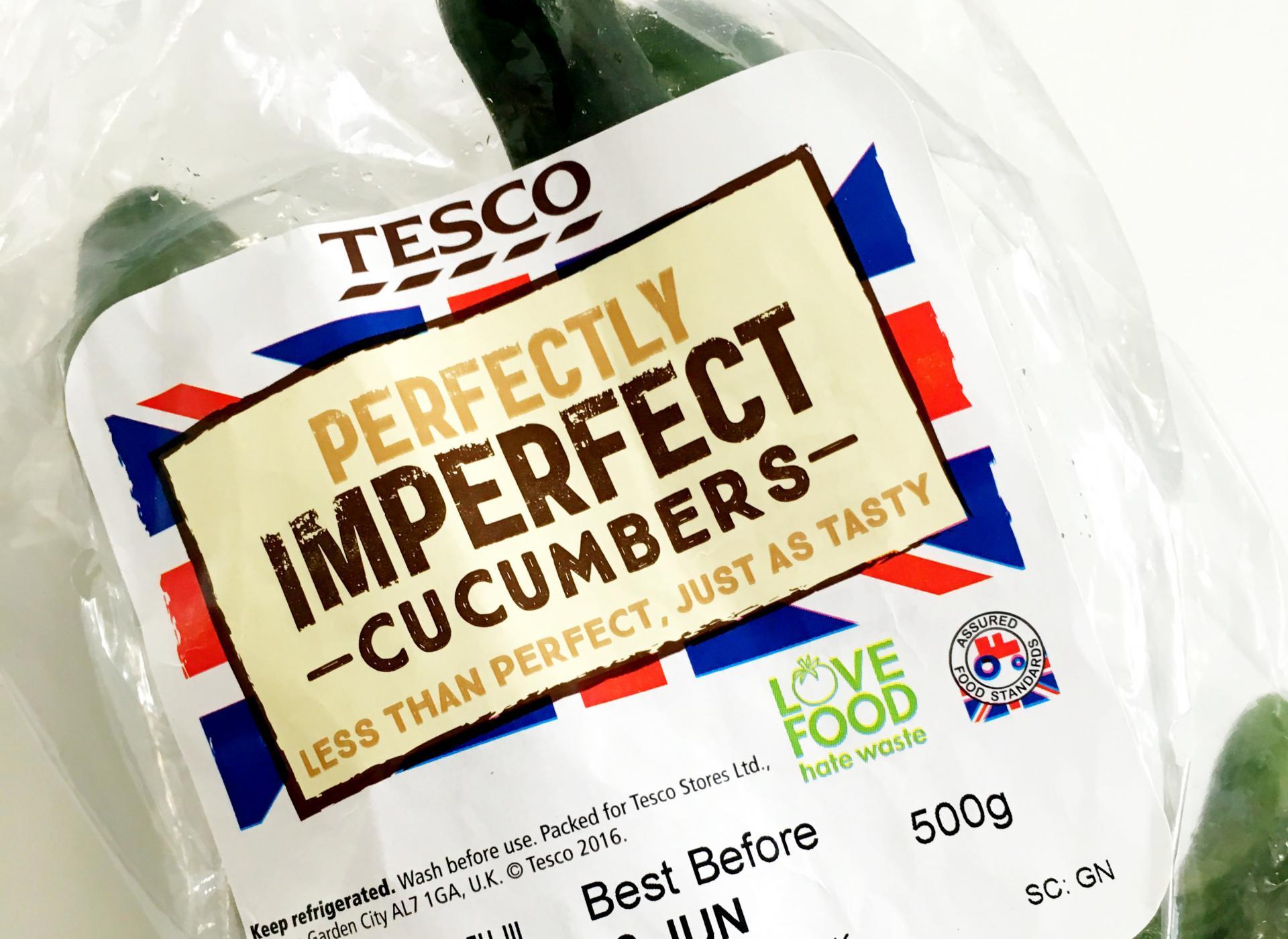 Cucumbers from Tesco sold as 'perfectly imperfect'